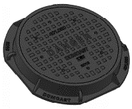 Manhole Circular Frame, Solid Cover Sanitary (524.0), 402.10 Frame