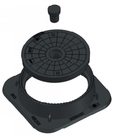 Valve Chamber Frame and Cover with Plug