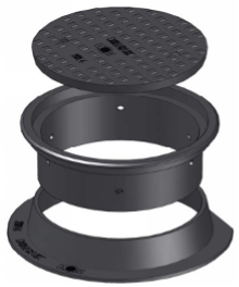 Self Level 3 Piece Manhole AUTOSTABLE