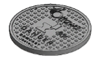 Ottawa Manhole 402.010 Circular Frame, Solid Cover Sanitary